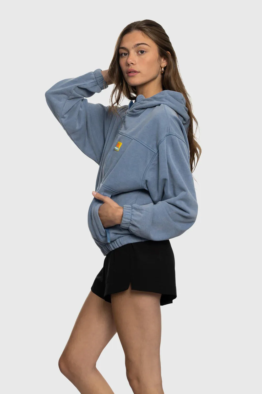 TEAMLTD WOMENS RAINBOW TECH ZIP HOODIE