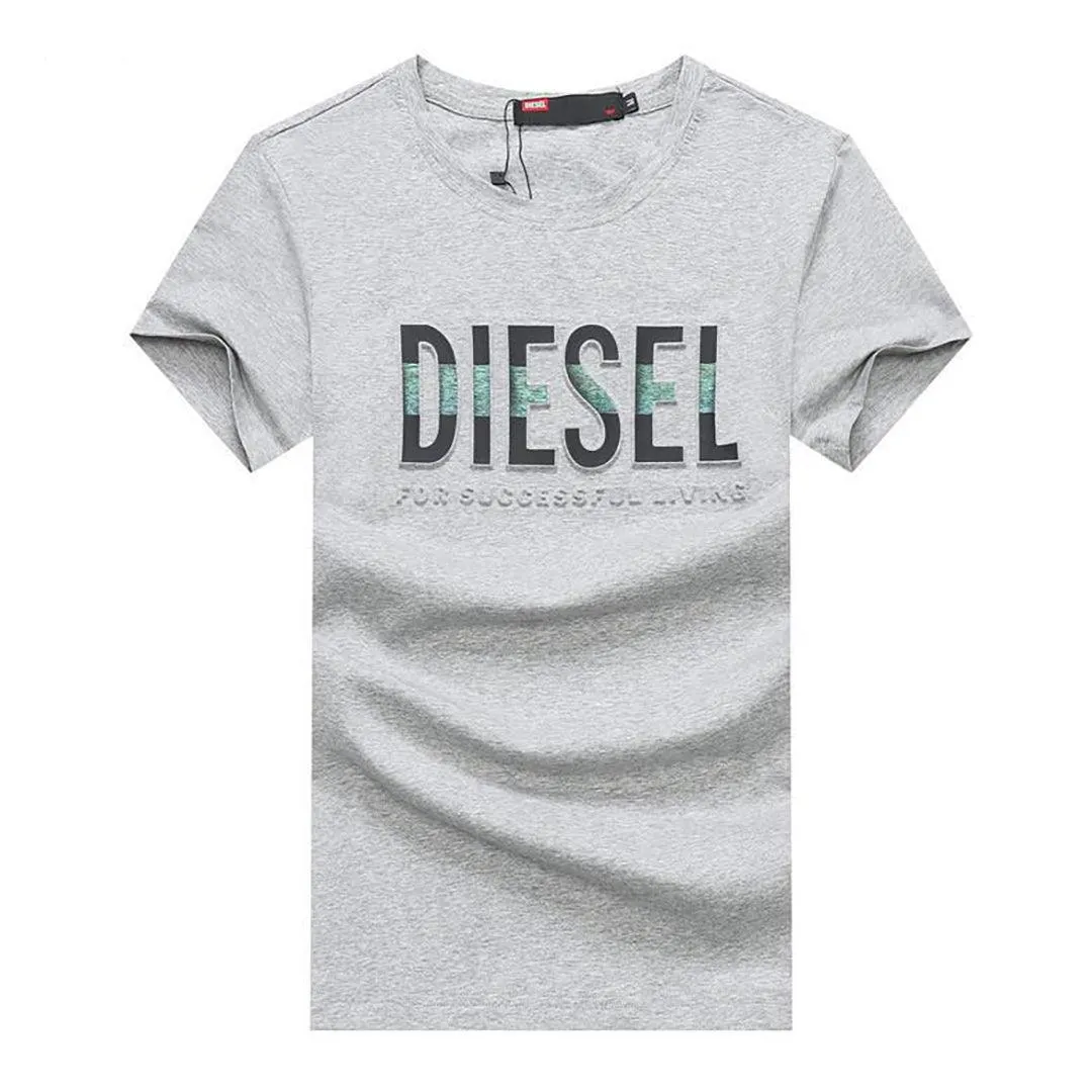 The Brave Organic Cotton Front Logo T shirt -Grey