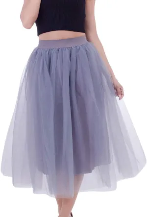 Tiered Tulle Midi Skirt for Women Women Plus Size Mesh Tulle Skirt Pleated Skirt Mesh Bubble Black Tutu Dress