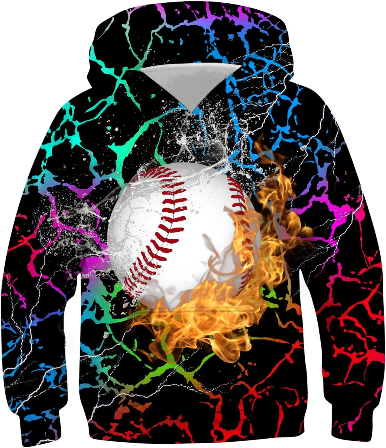 uideazone Boys Hoodies for Kids 3D Graphic Printed Hooded Sweatshirt Pullover Hoody with Pockets 6-16 Years