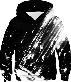uideazone Boys Hoodies for Kids 3D Graphic Printed Hooded Sweatshirt Pullover Hoody with Pockets 6-16 Years