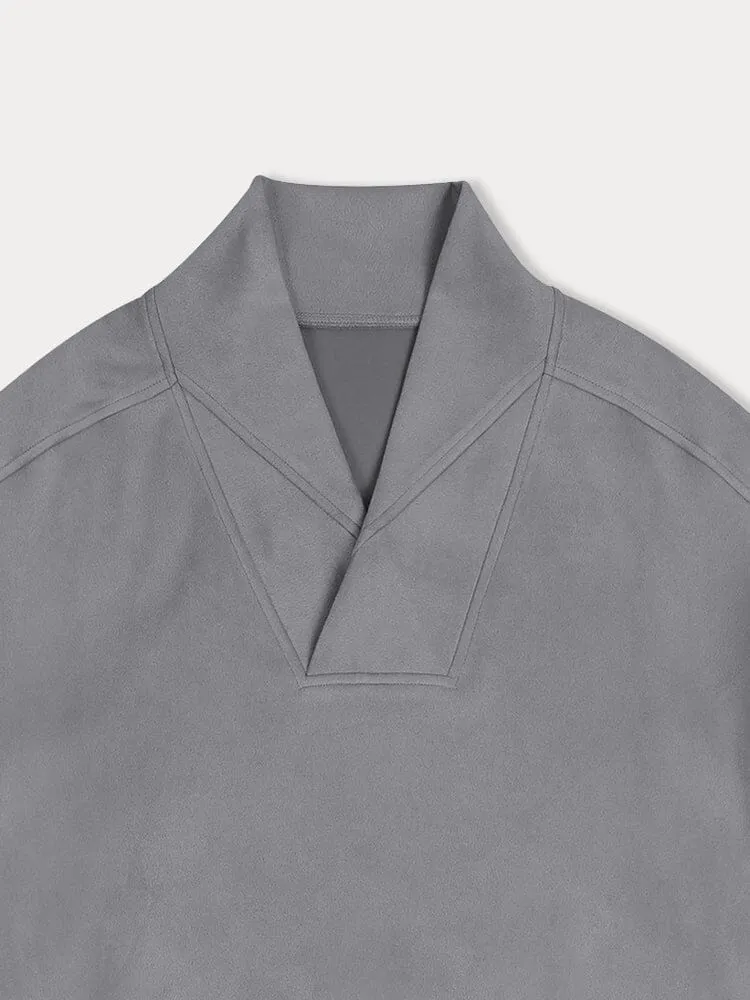 Urban Relaxed Fit Suede Sweatshirt