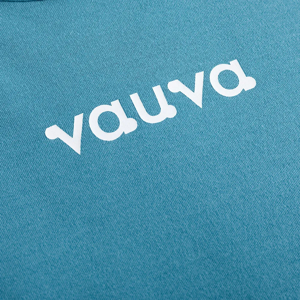 Vauva FW23 - Girls Cotton Long Sleeve Crewneck T-Shirt (Blue)