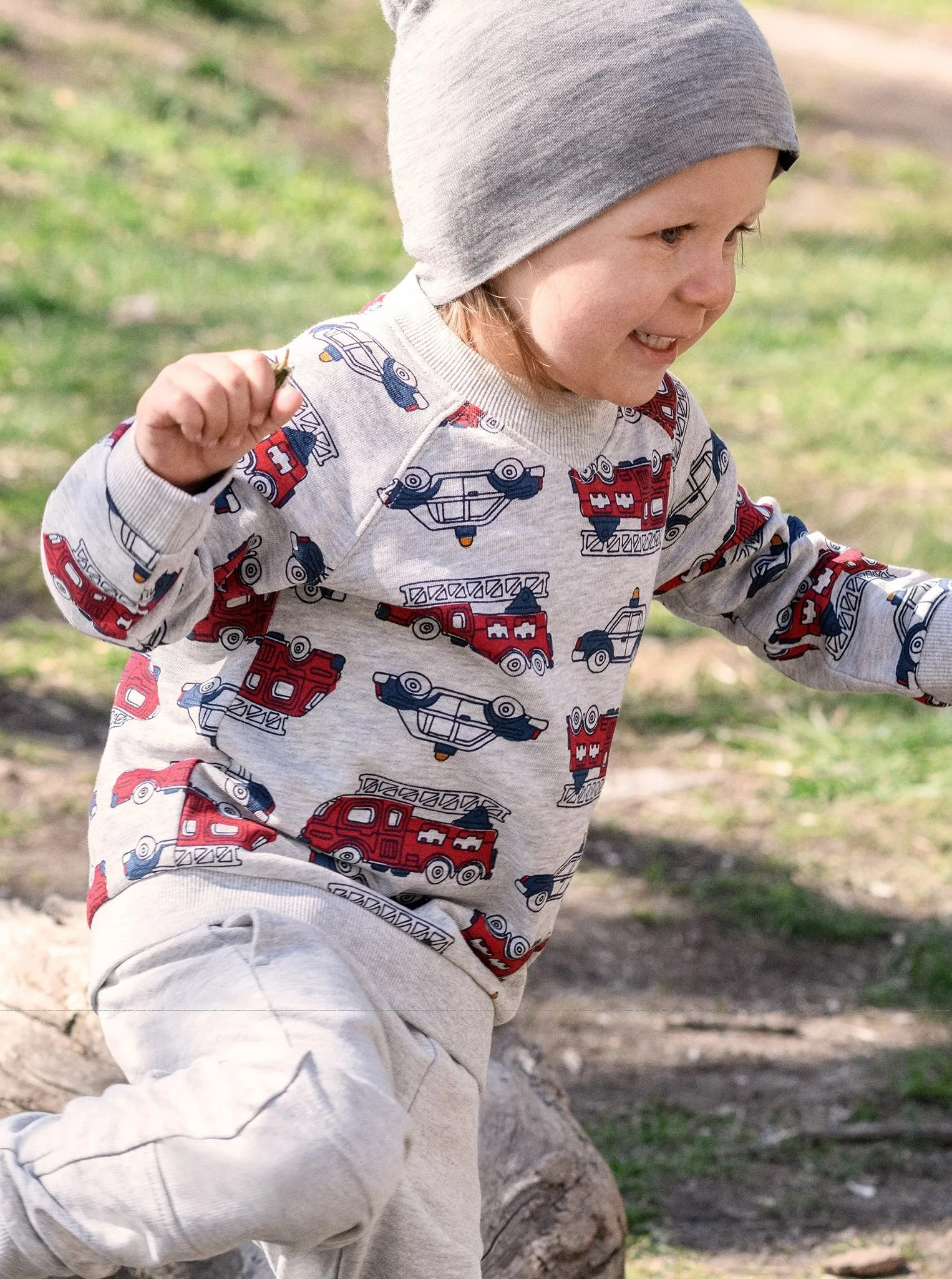 Vehicle Print Kids Sweatshirt