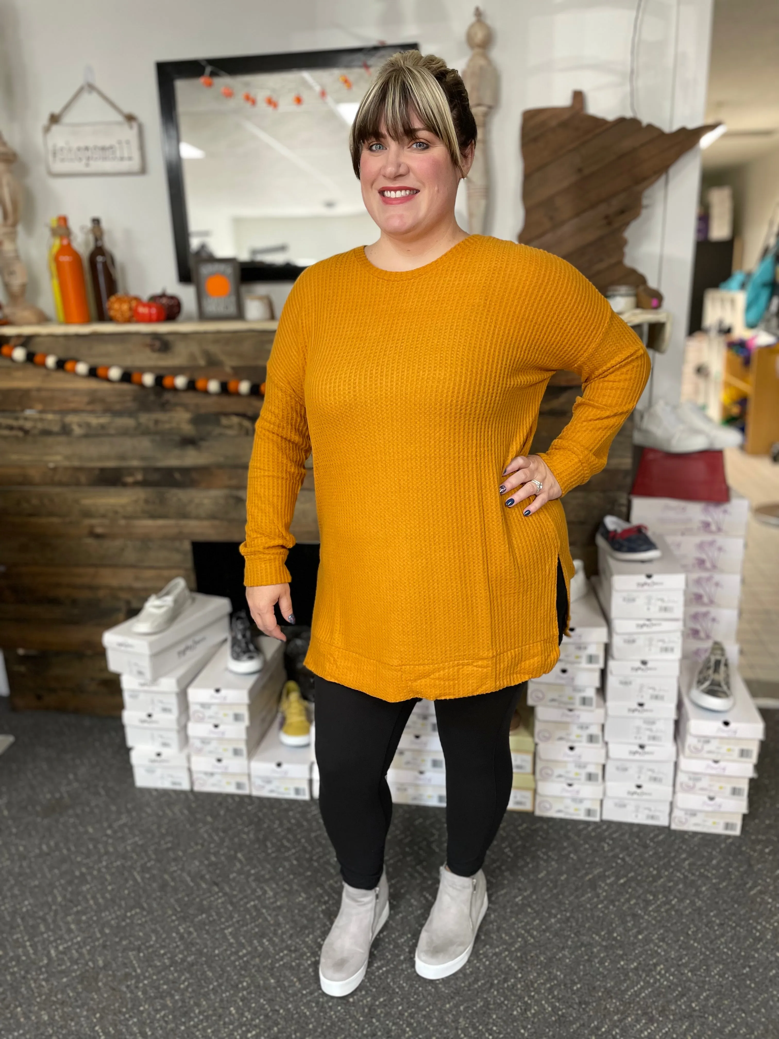 Waffle Knit Oversized Lightweight Sweaters