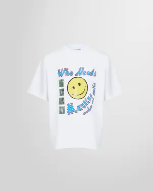 White Acid Oversized T-Shirt