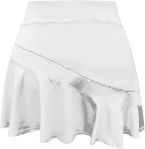 Women Tennis Skirts High Waisted Ruffle Skorts Skirt Tummy Control Athletic Skirts with Pockets Running Workout Skirt