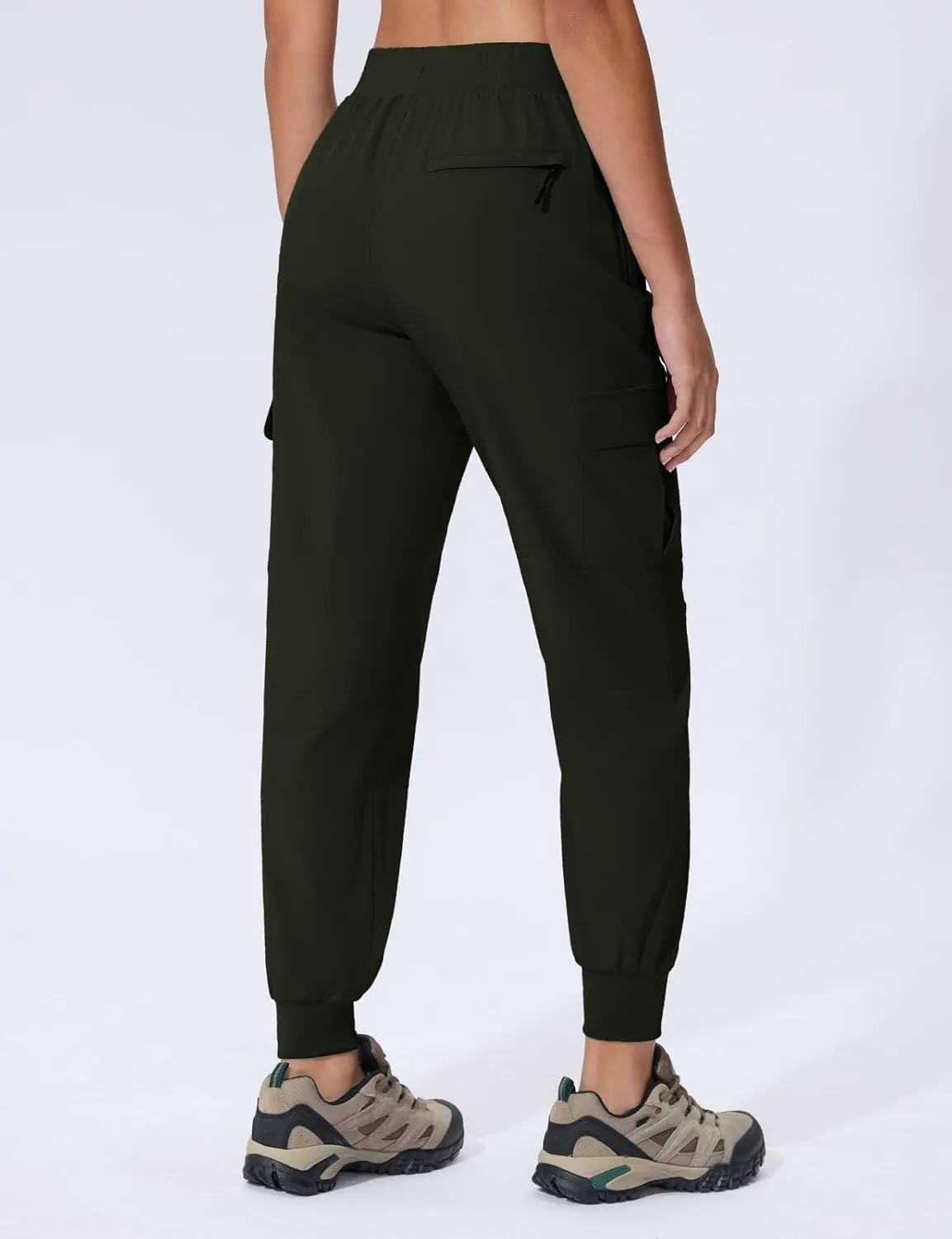 Women's Cargo Joggers Quick Dry Hiking Joggers UPF 50  Lightweight Athletic Jogger Pants Travel Water Resistant