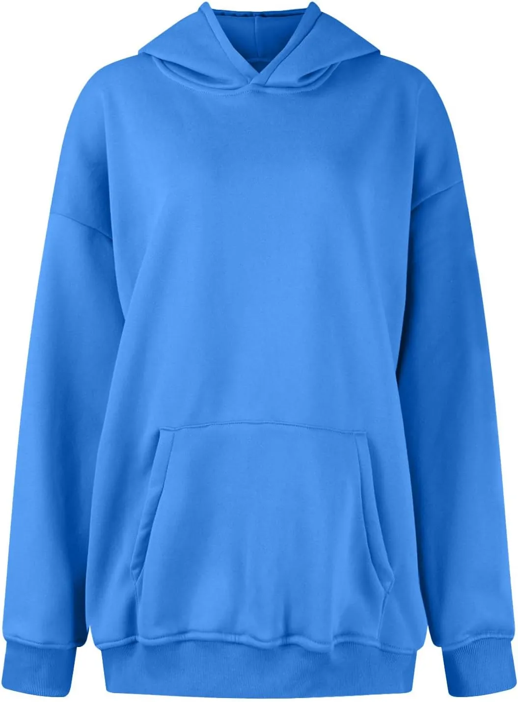 Womens Oversized Hooded Sweatshirt Fleece Long Sleeve Hoodies Comfy Pullover Top Fall Outfits Teen Preppy Clothes