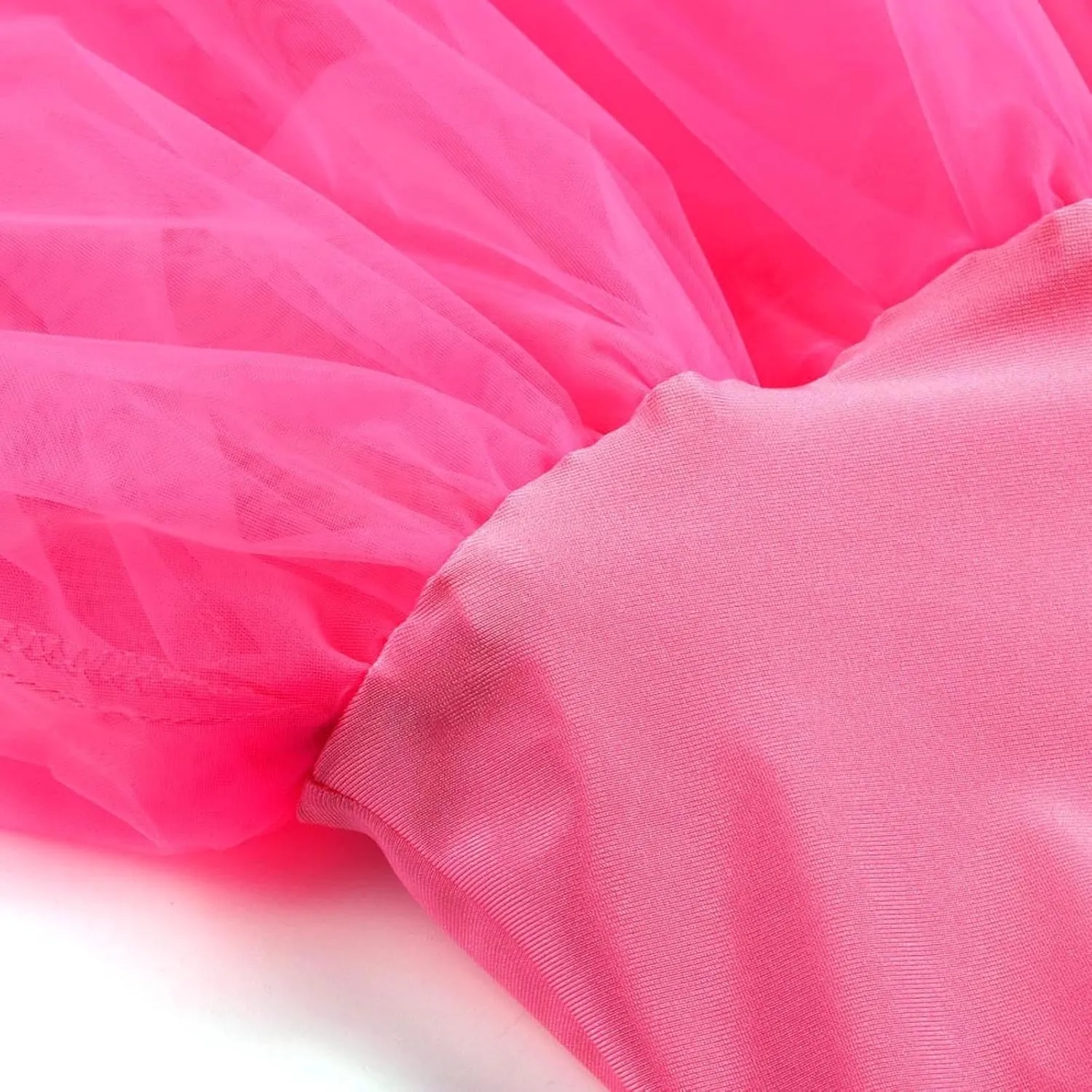 Women's Petticoat Skirt Layered Ballet Tulle Pettiskirts Tulle Midi Knee Length Skirt Dress Puffy Tutu Skirt