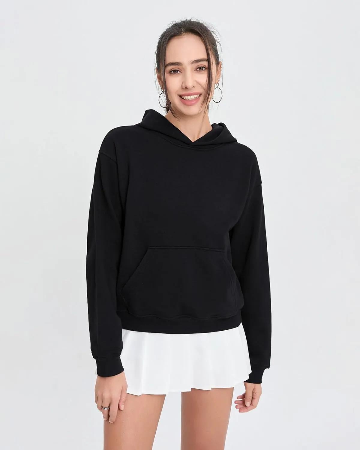 Womens Sweatshirts Hoodies Thin Spring and Fall loose Fashion Comfy Long Sleeve with Pockets Pullover