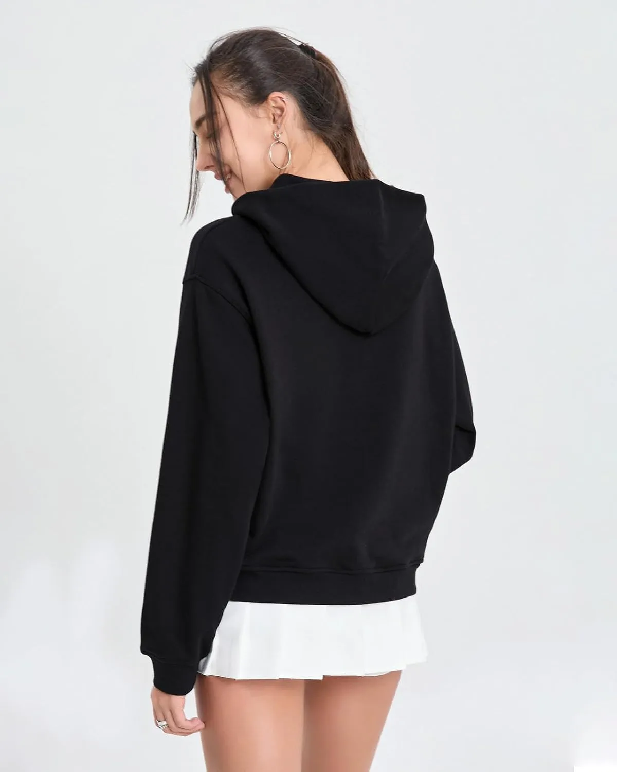 Womens Sweatshirts Hoodies Thin Spring and Fall loose Fashion Comfy Long Sleeve with Pockets Pullover