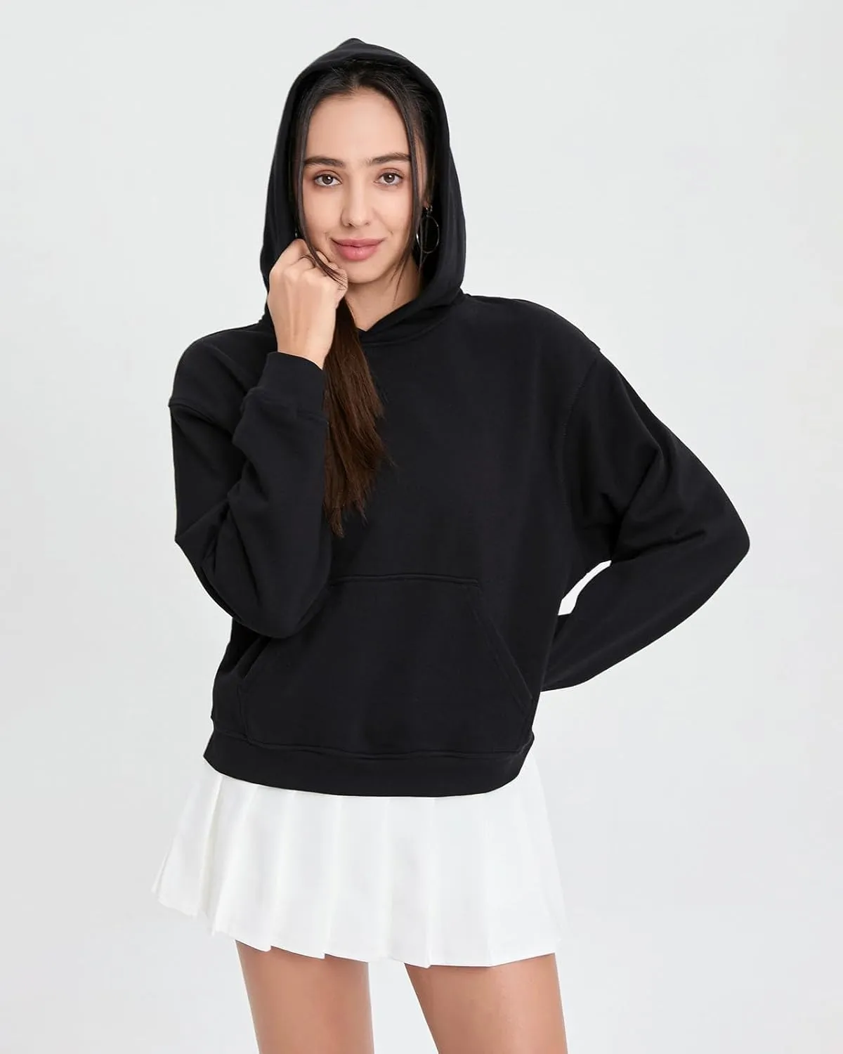 Womens Sweatshirts Hoodies Thin Spring and Fall loose Fashion Comfy Long Sleeve with Pockets Pullover