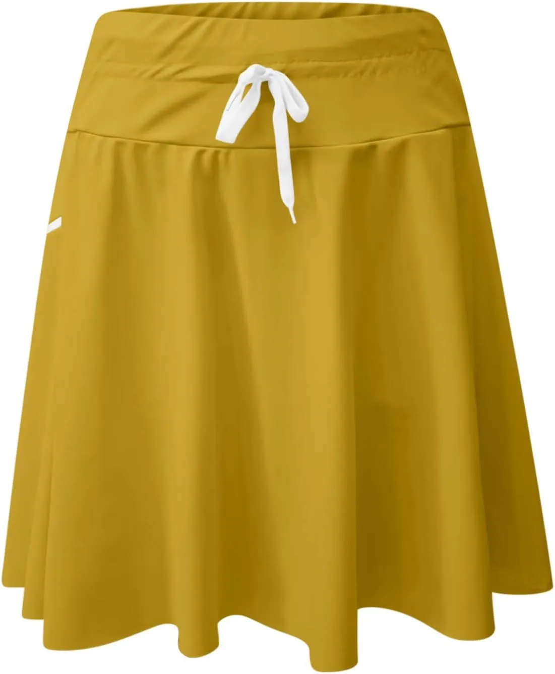 Women's Swim Skirt Quick Dry Workout High Waisted Skirts Drawstring Sports Beach Cute Pure Smooth Skirt 2025 New