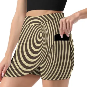 Women's Tennis Skirt Anti-Peek Workout Skorts with Built-in Shorts Pocket for Gym Golf Running