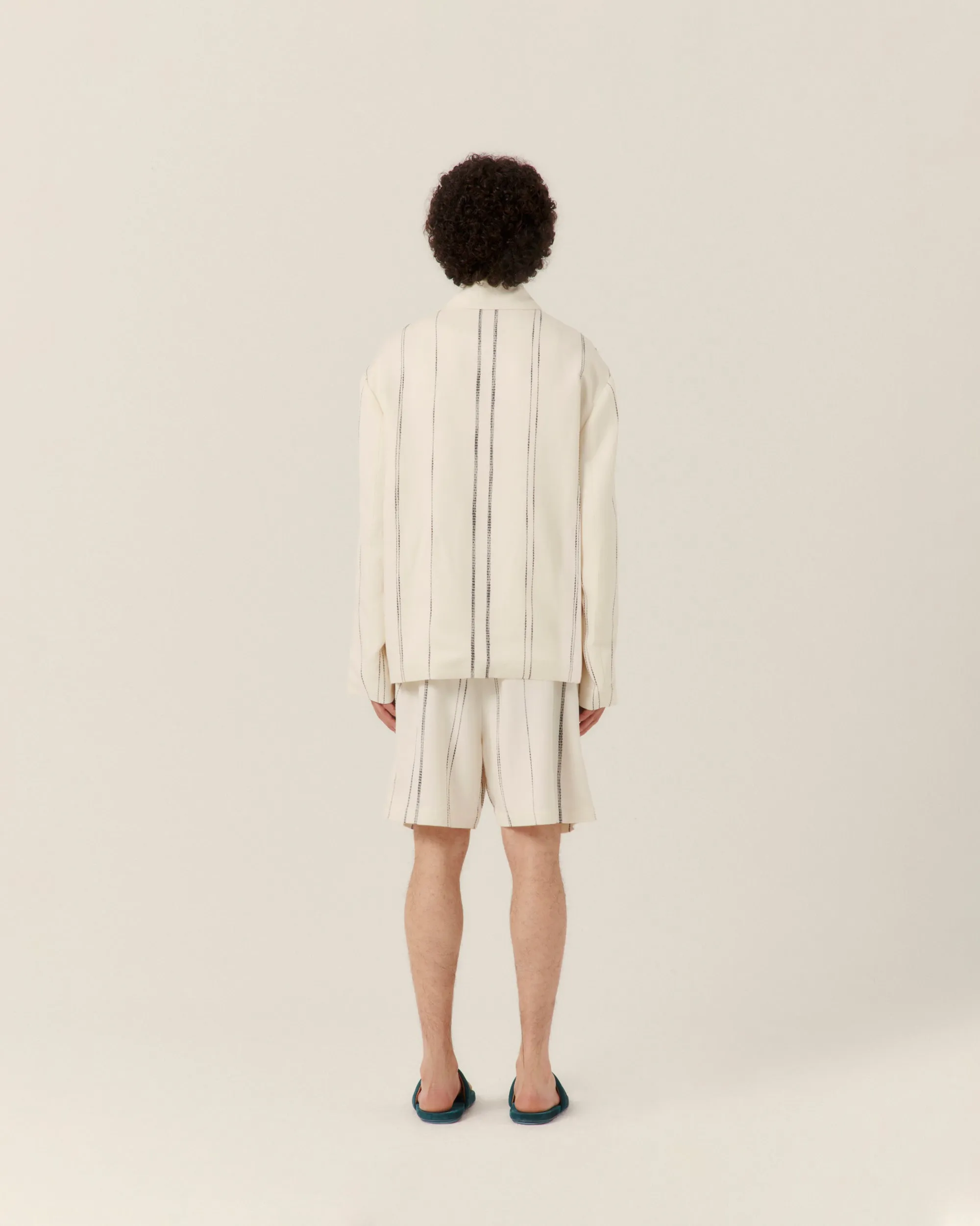 Woven Stripe Resort Jacket
