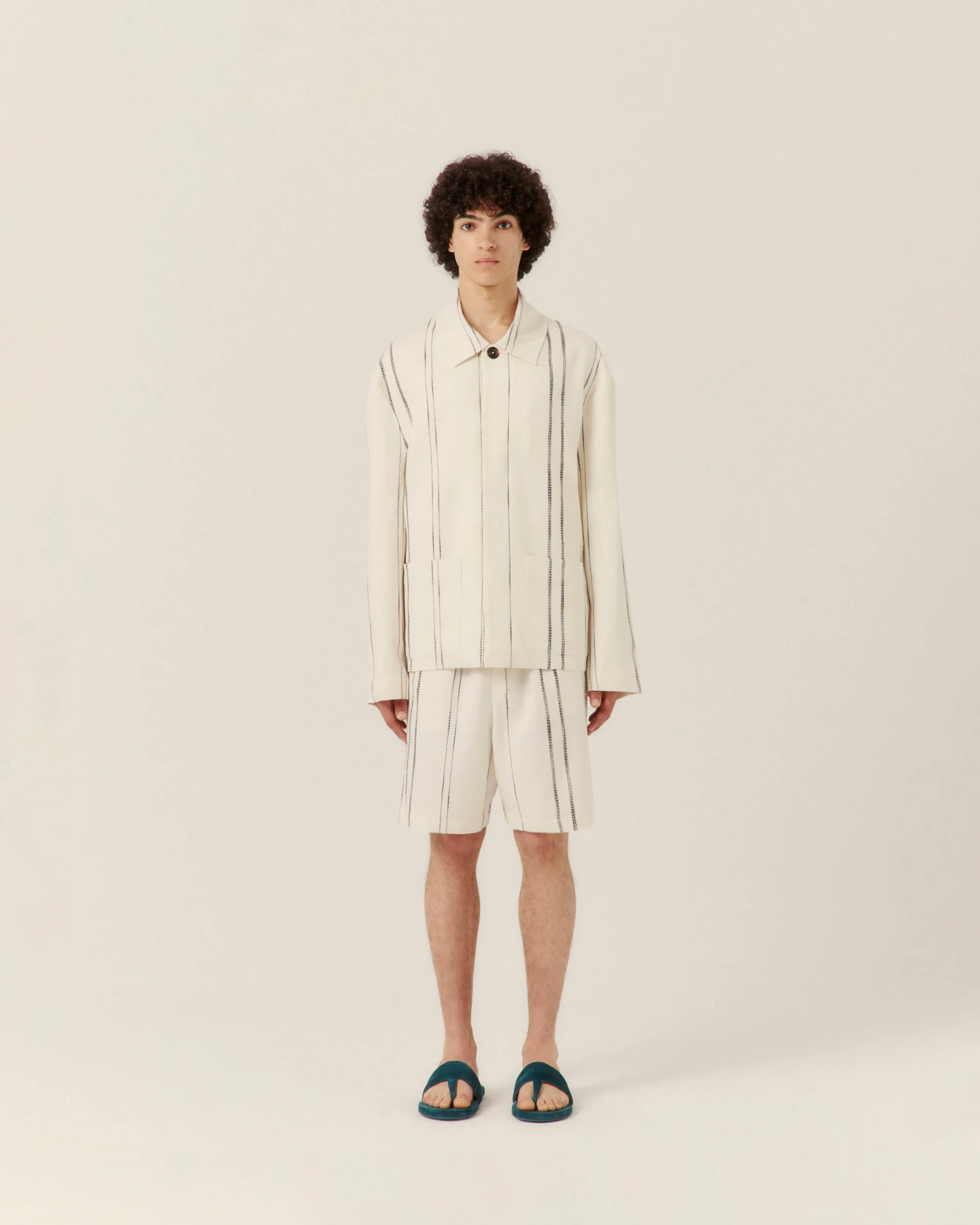 Woven Stripe Resort Jacket