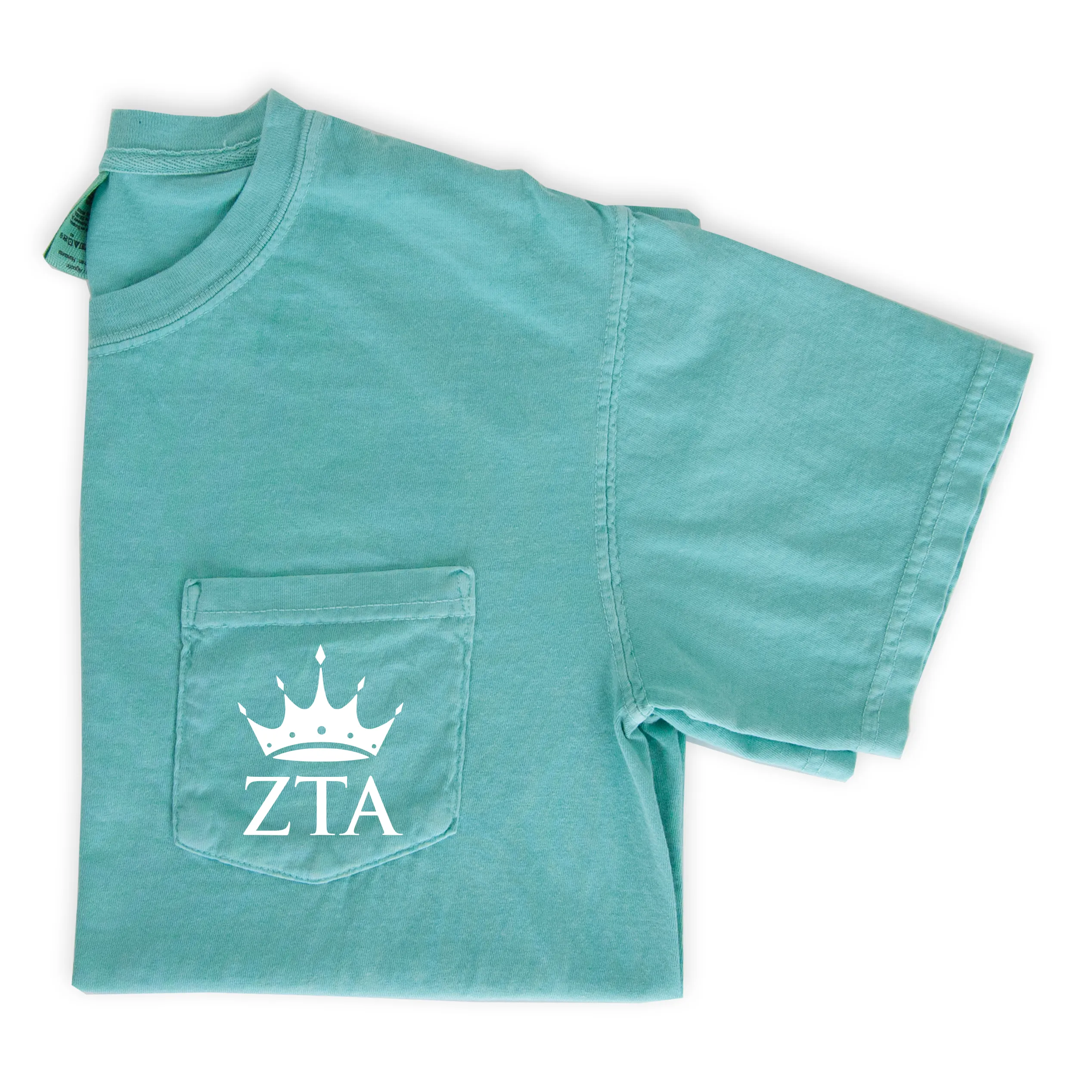 Zeta Tau Alpha Crown T-Shirt - Mint